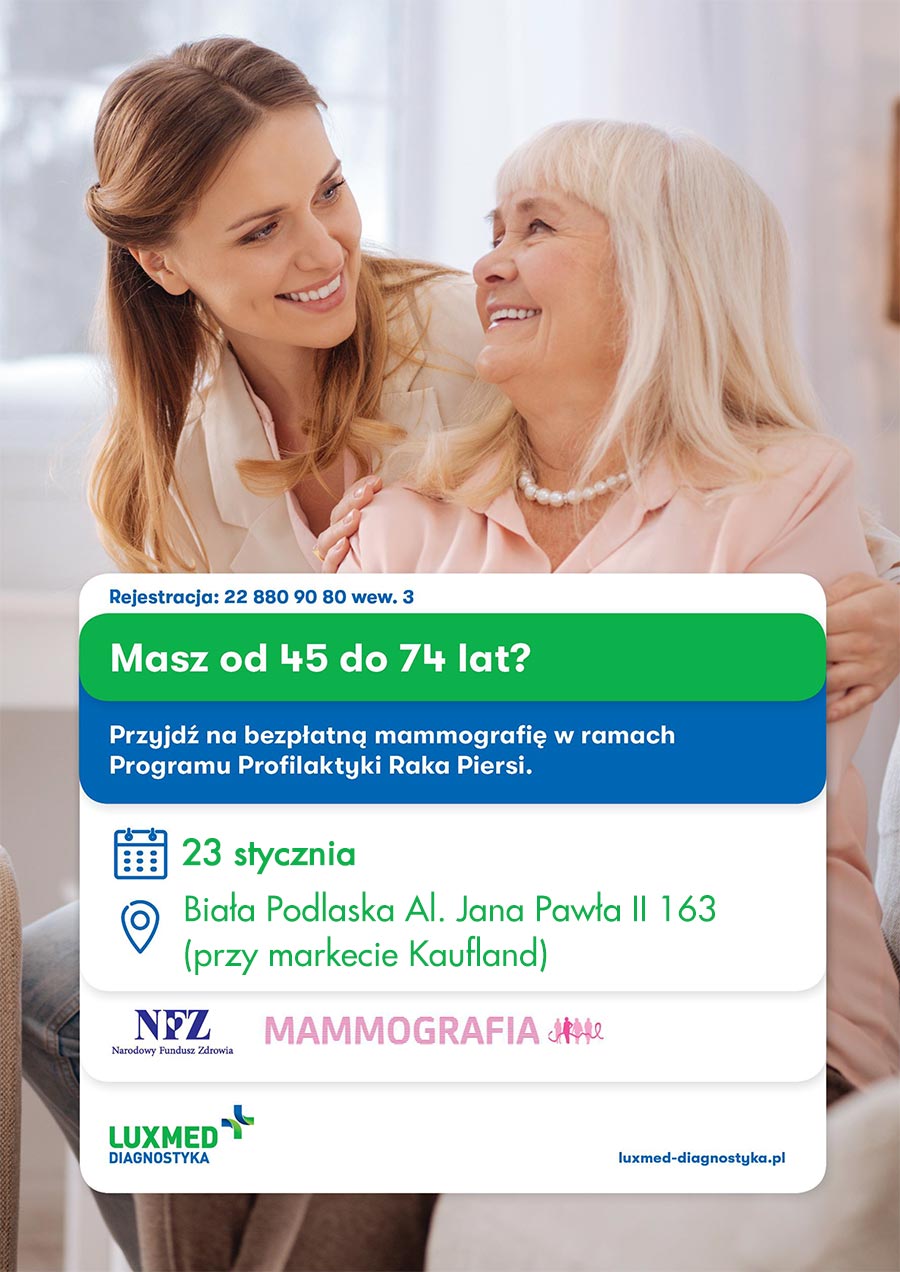 Mammografia 23 stycznia 2024