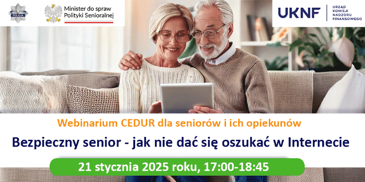 Bezpieczny senior - jak nie dać się oszukać w Internecie