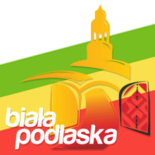logo miasta na biało zielono żółto czerwonym tle